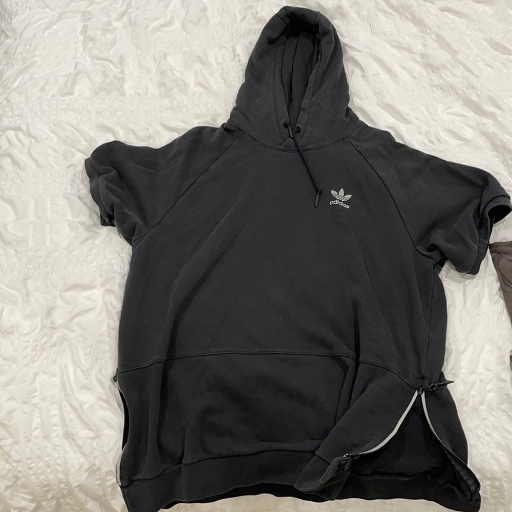 Adidas shorts sleeve hoodie